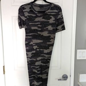 Size S Lucky brand soft camo shirt dress